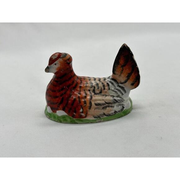 Other - Antique 1800's Hen Eggs Painted Figurine Size 3.5"x2.5"